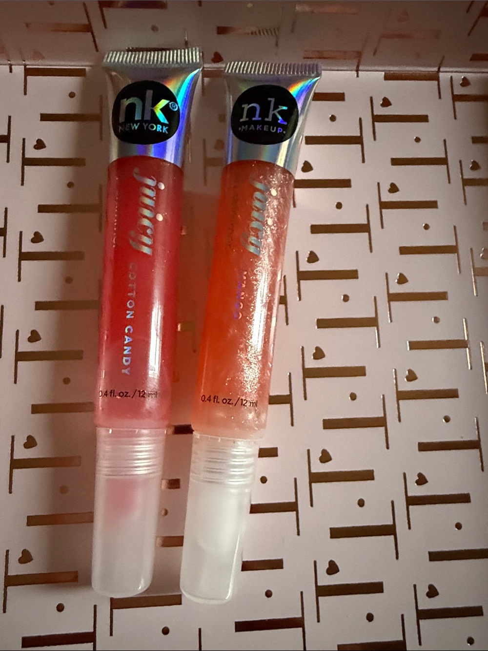 nk Makeup Juicy Lip Gloss Duo - Pink & Coral